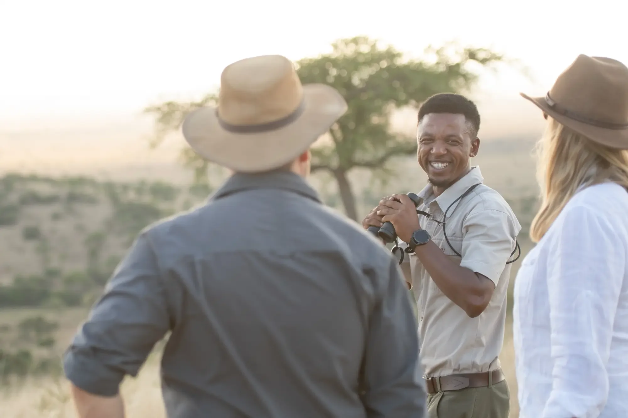 Private Tanzania safari journey guide and guests
