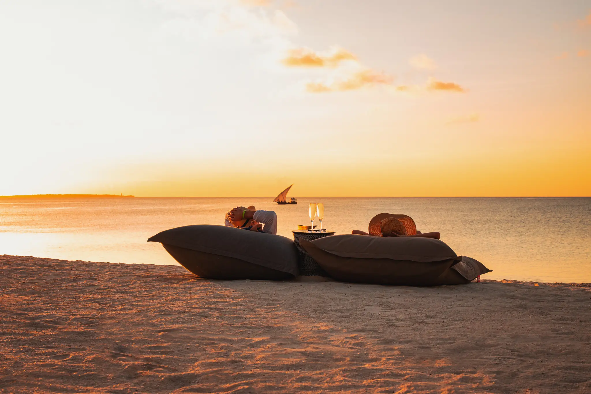 Honeymoon safari sunset and beach, Tanzania