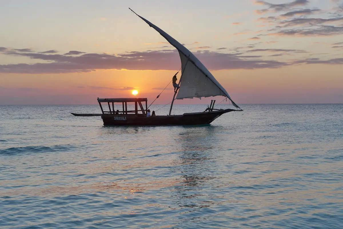 Nungwi beach on Zanzibar north coast, Tanzania